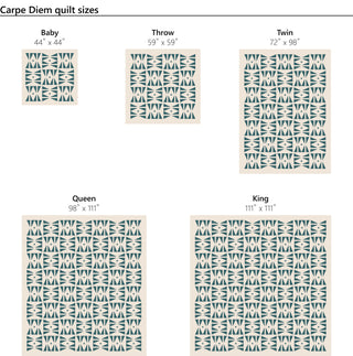 Carpe Diem Eudaimonia Studio Quilt Sizes