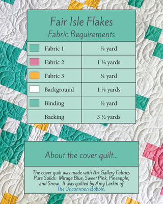 Fair Isle Flakes Quilt Pattern (Download)