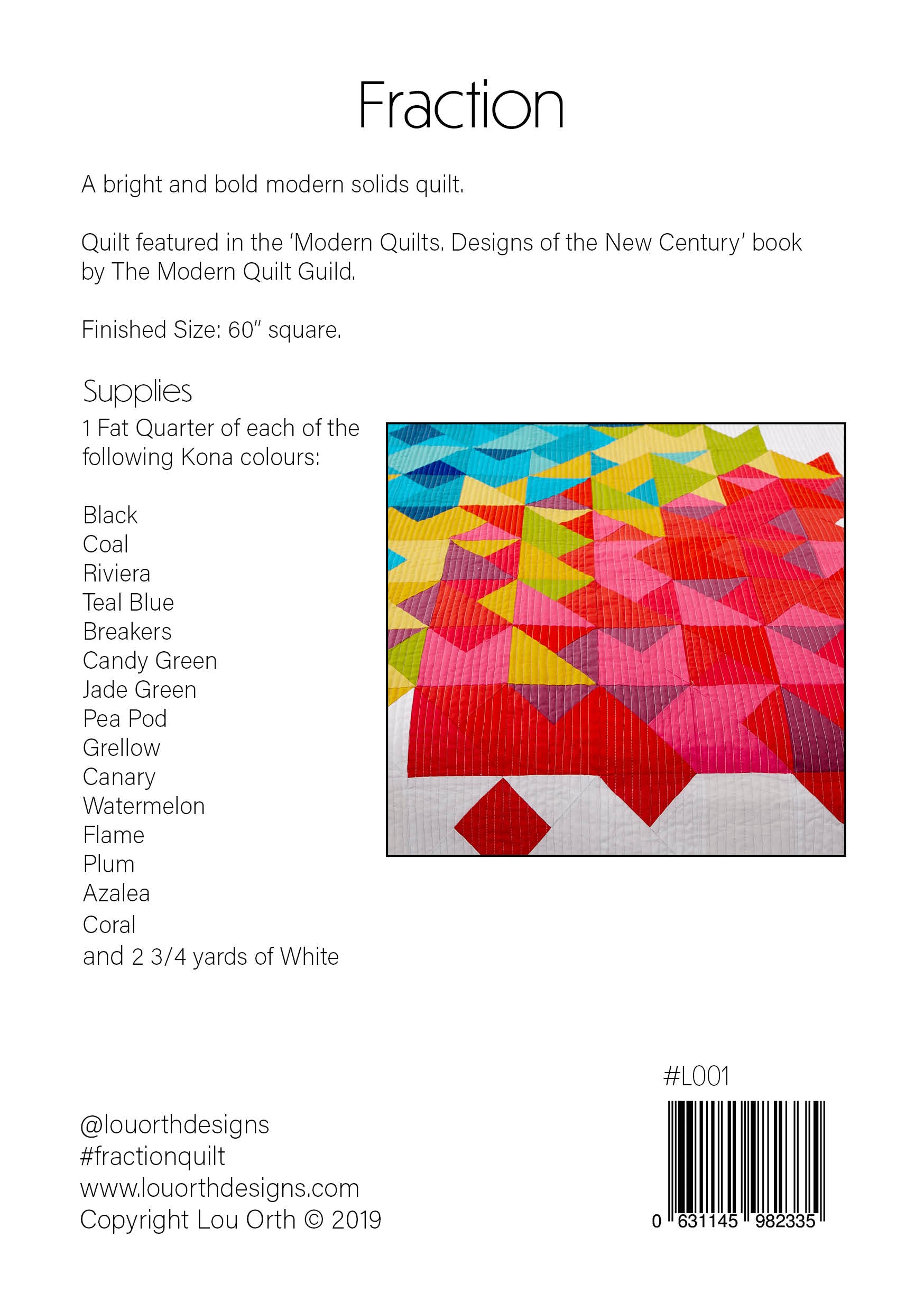 Fraction Pattern Fraction Quilt Pattern — Patternly Collective