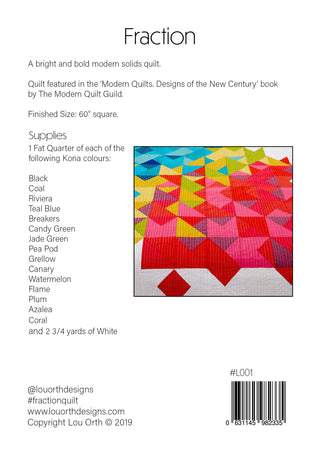 Fraction Quilt Pattern (Download)