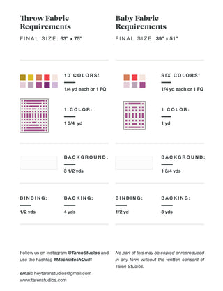 Mackintosh Quilt Pattern (Download)