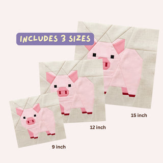 Farm Animals FPP Block Patterns — 4-Pattern Bundle (Download)