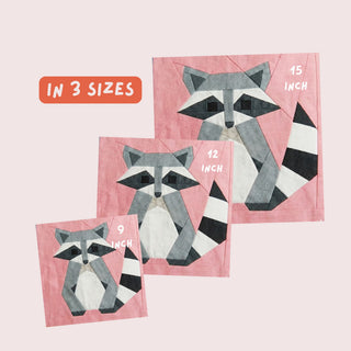 Raccoon FPP Block Pattern (Download)