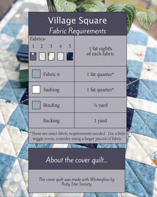 Village Square Mini Quilt Pattern (Download)
