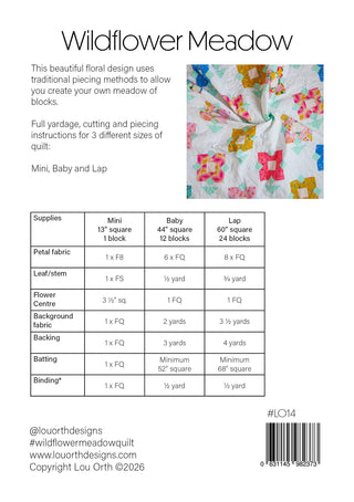 Wildflower Meadow Quilt Pattern (Download)