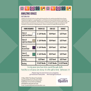 Amazing Grace Quilt Pattern (Download) by The Gluten Free Quilter featuring interlocking diamonds and pinwheels in a modern geometric quilt design